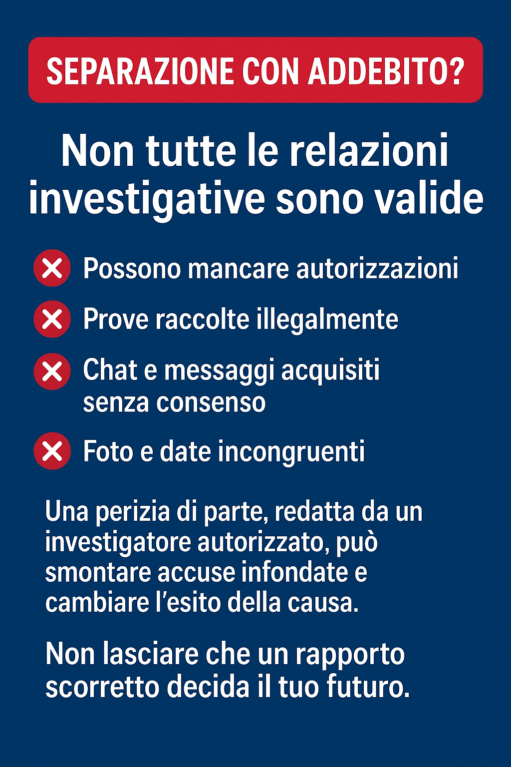 Come difendersi da una relazione investigativa scorretta (e proteggere il tuo patrimonio)
